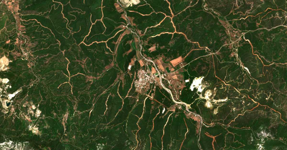 Carte satellite de Prokópi