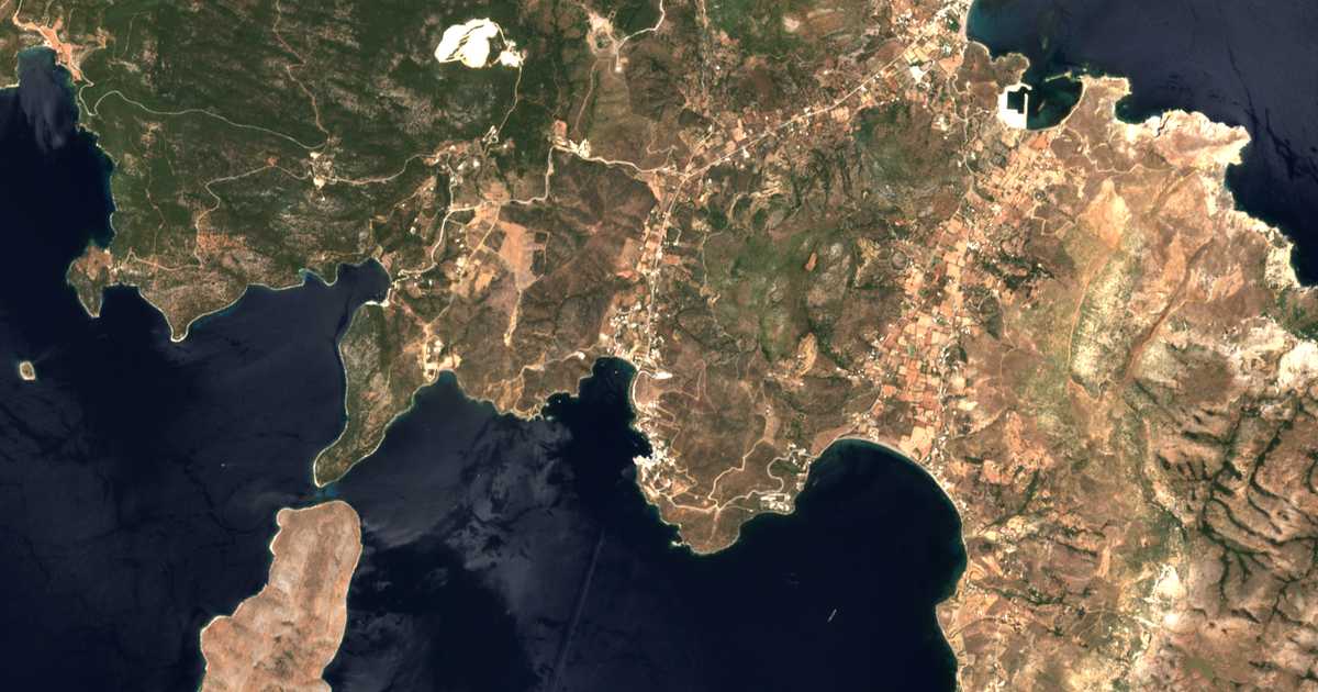 Carte satellite de Acheroúnes