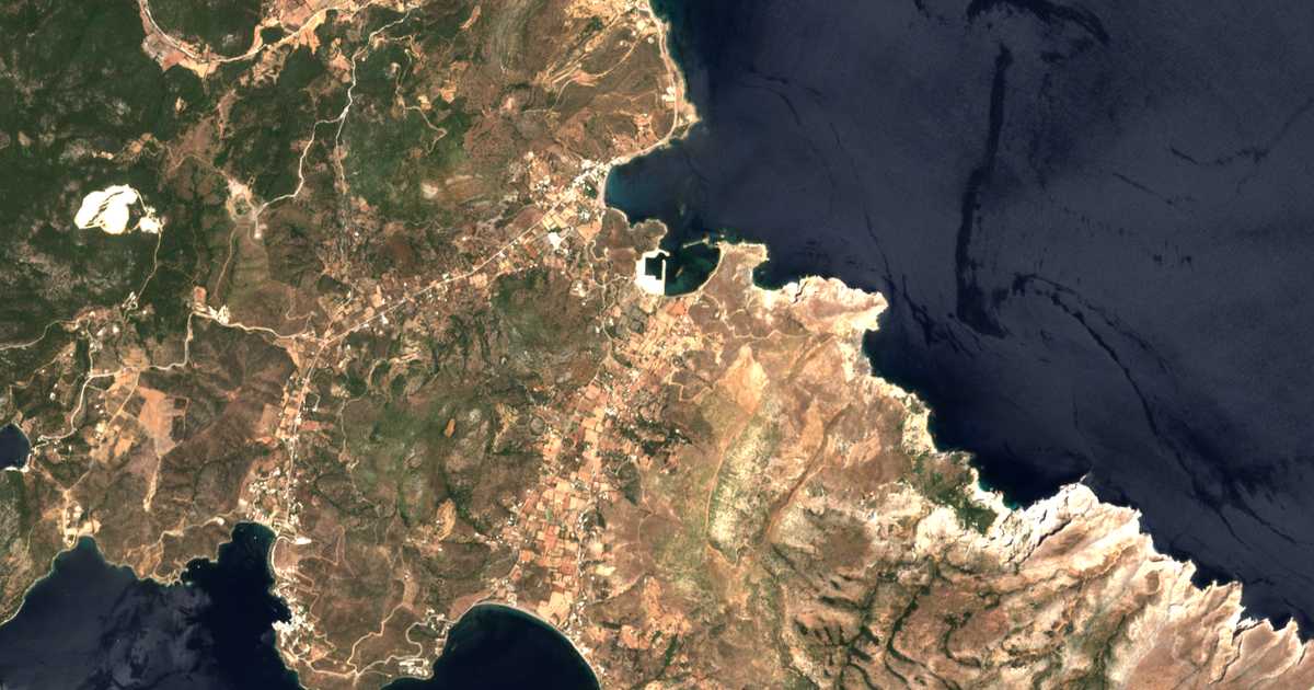 Carte satellite de Achílli