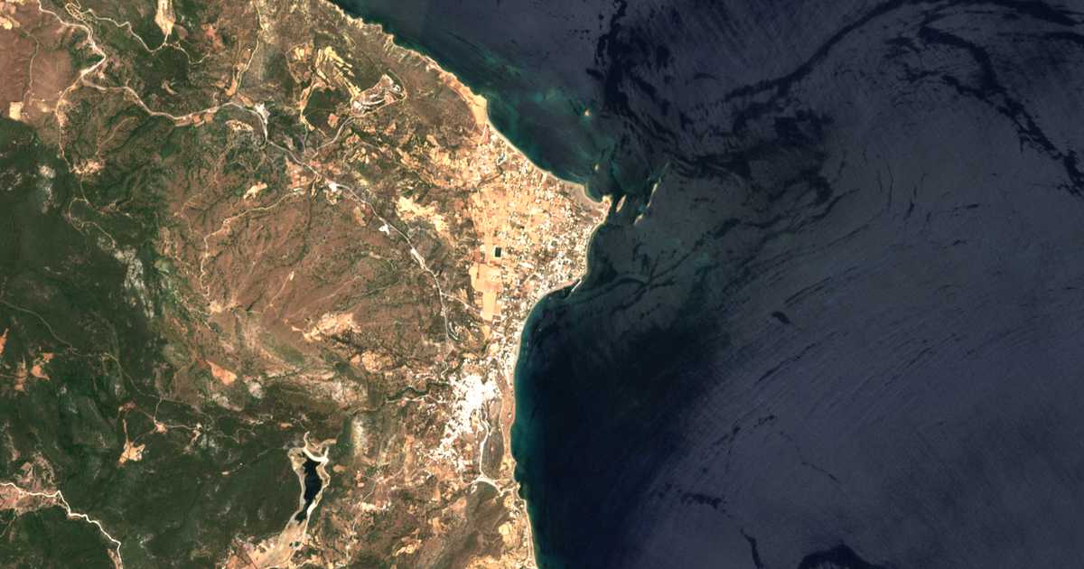 Carte satellite de Mólos