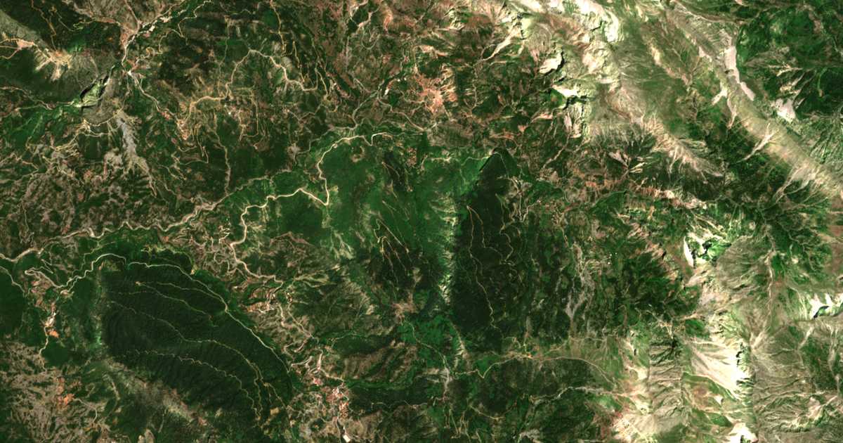 Carte satellite de Fousianá