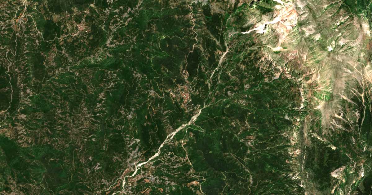 Carte satellite de Granítsa