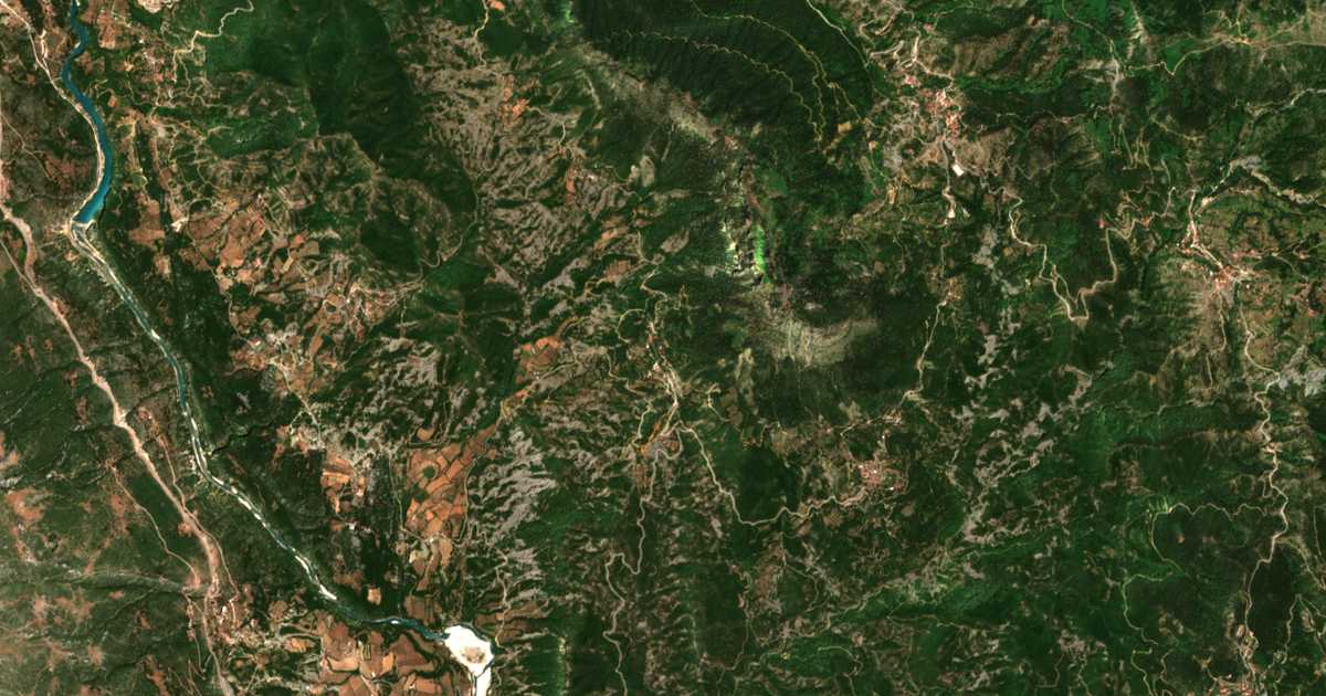 Carte satellite de Itéa