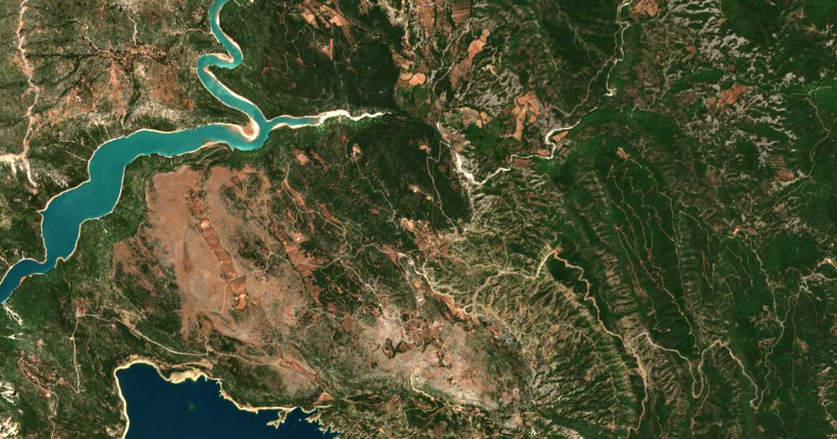 Carte satellite de Kastrákion