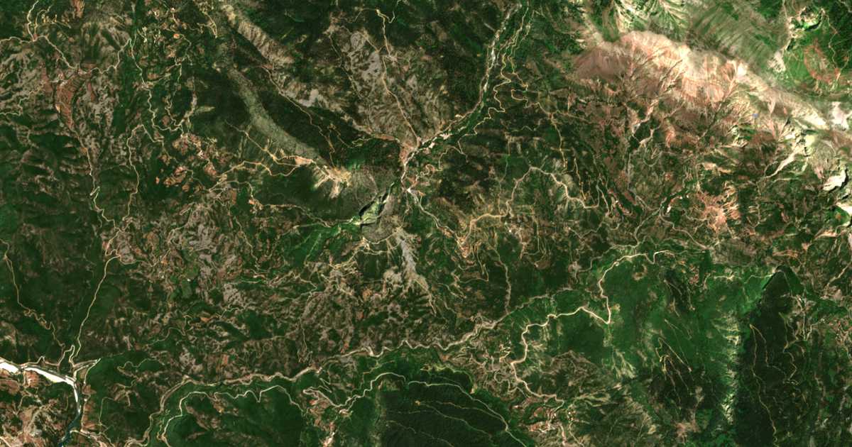 Carte satellite de Kédra