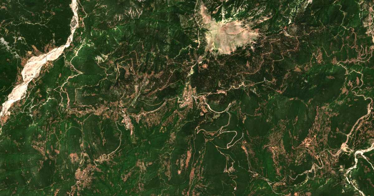 Carte satellite de Kerasochóri