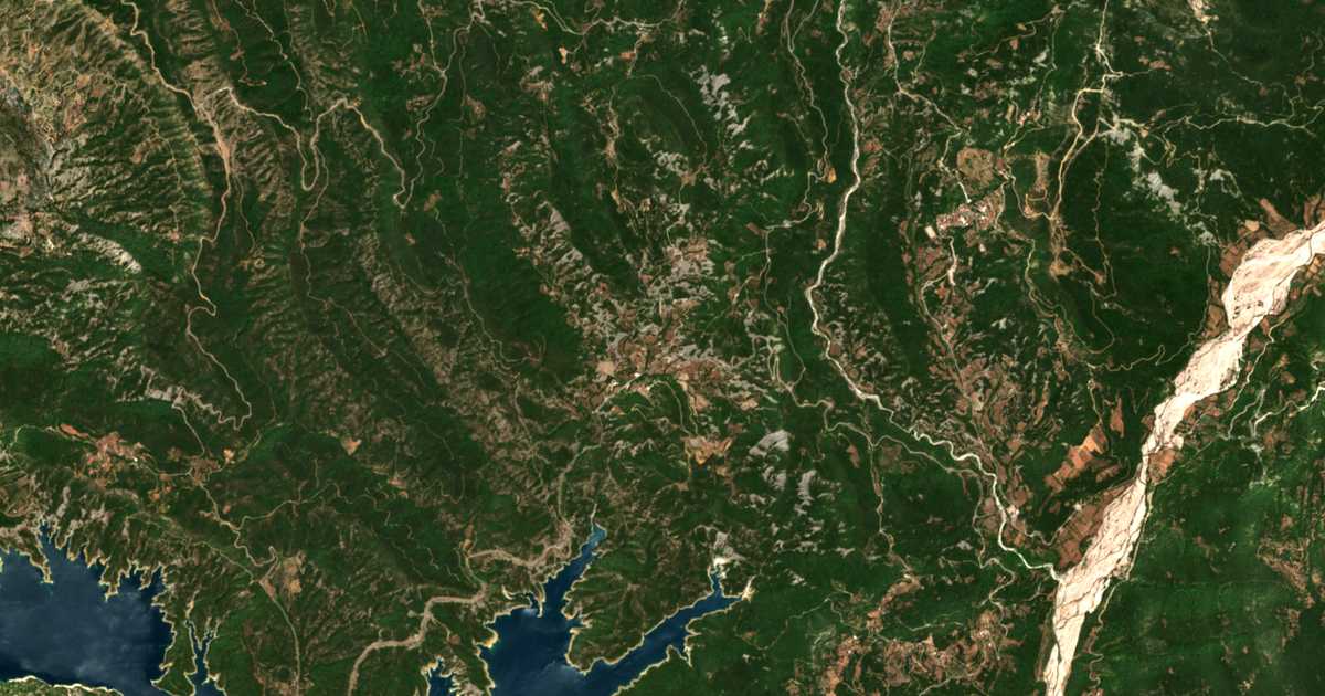Carte satellite de Longítsion
