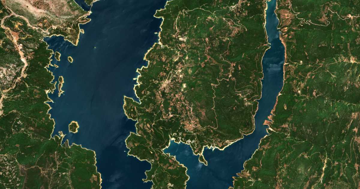 Carte satellite de Tripótamo