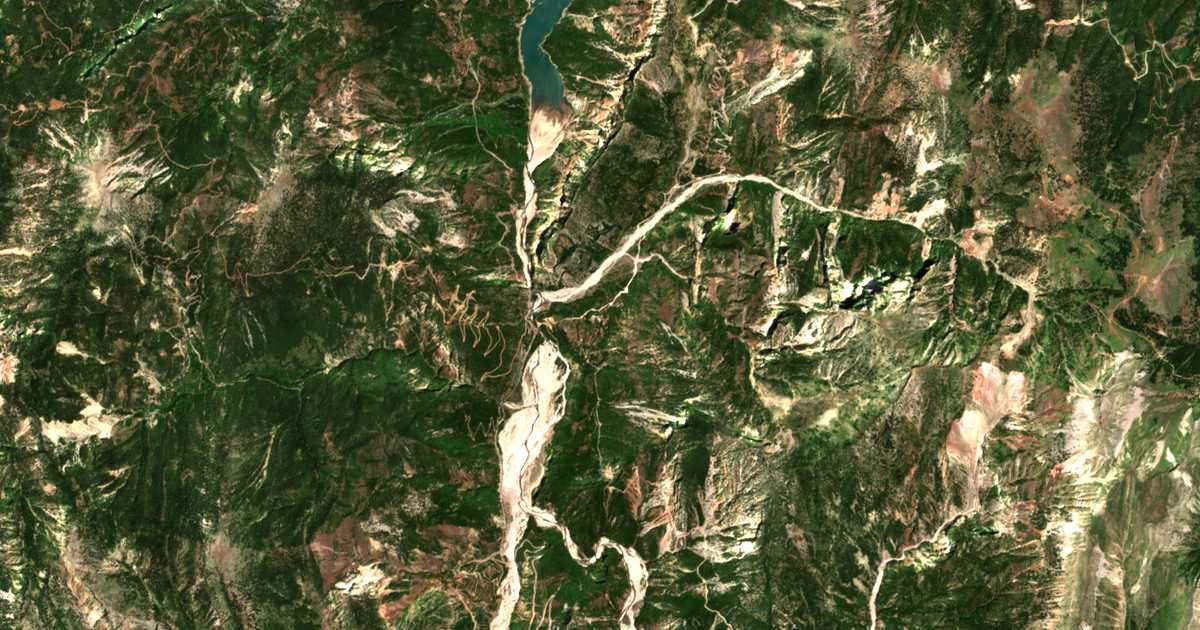 Carte satellite de Ampélia