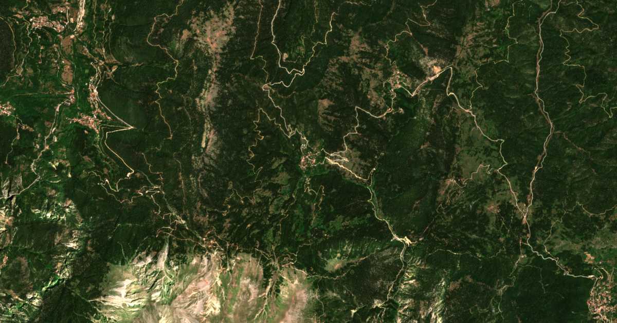 Carte satellite de Aniáda