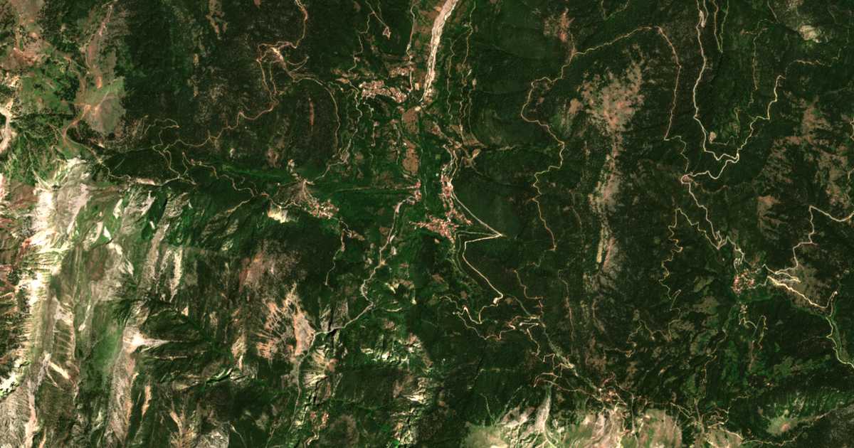 Carte satellite de Megálo Chorió