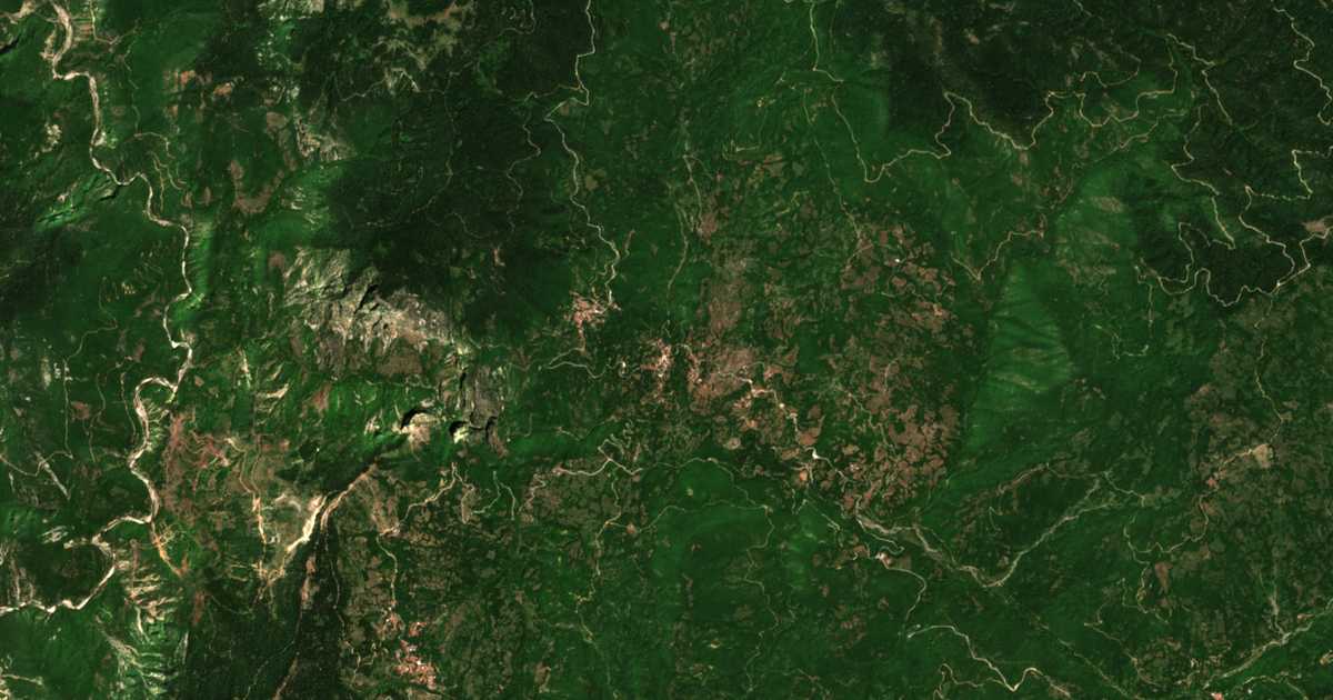 Carte satellite de Mesochórion