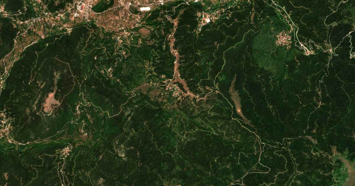 Carte satellite de Myríki