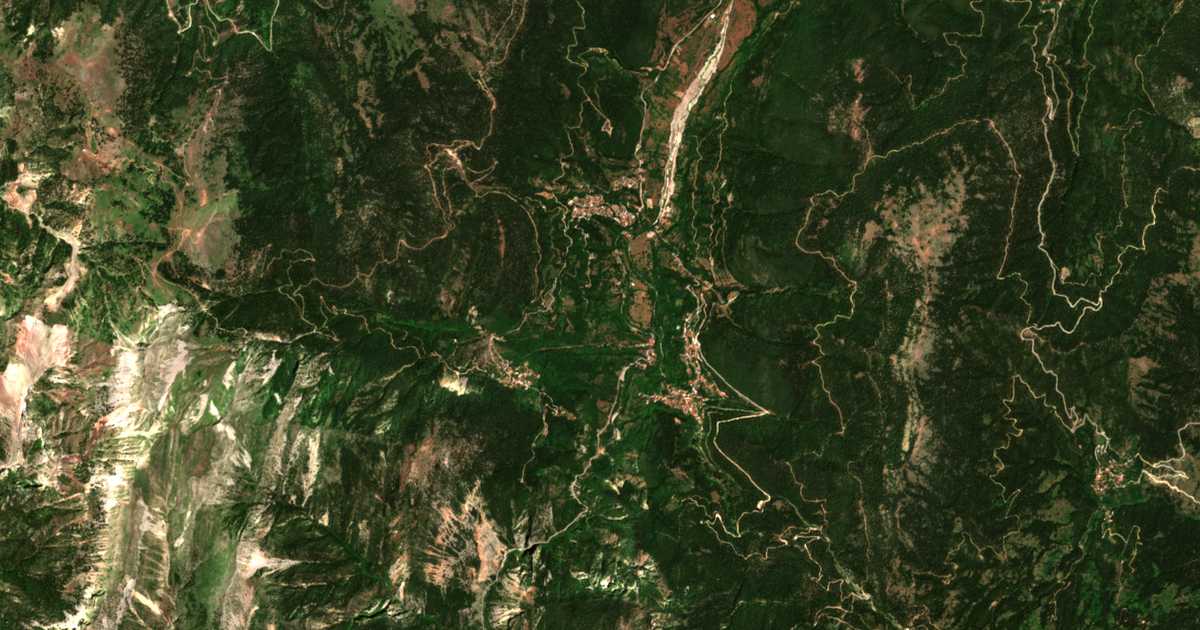 Carte satellite de Néon Mikrón Choríon