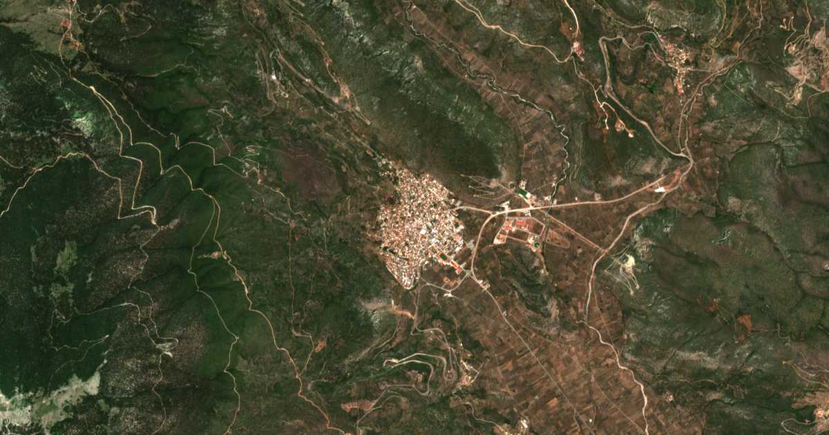 Carte satellite de Ámfissa