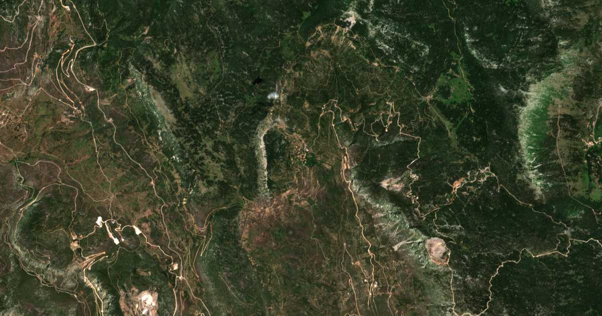 Carte satellite de Drossochóri