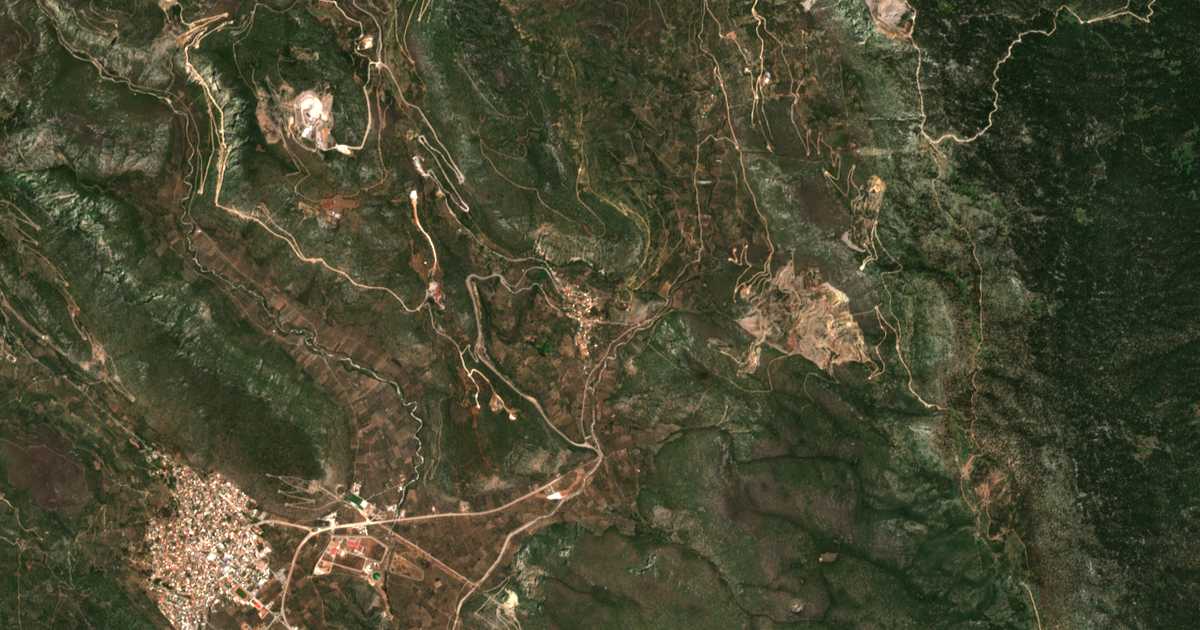 Carte satellite de Eleónas