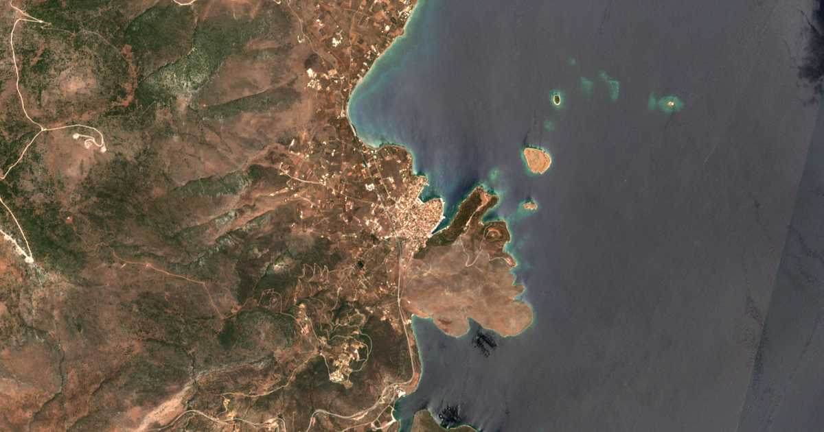 Carte satellite de Galaxídi