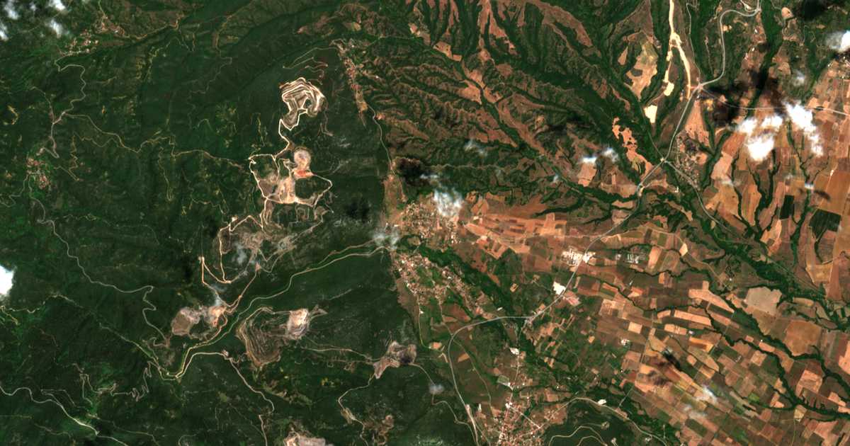 Carte satellite de Kastéllia