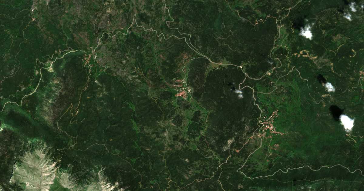 Carte satellite de Panourgiás