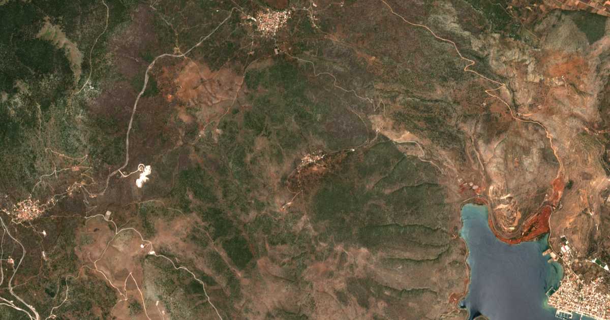 Carte satellite de Tritéa
