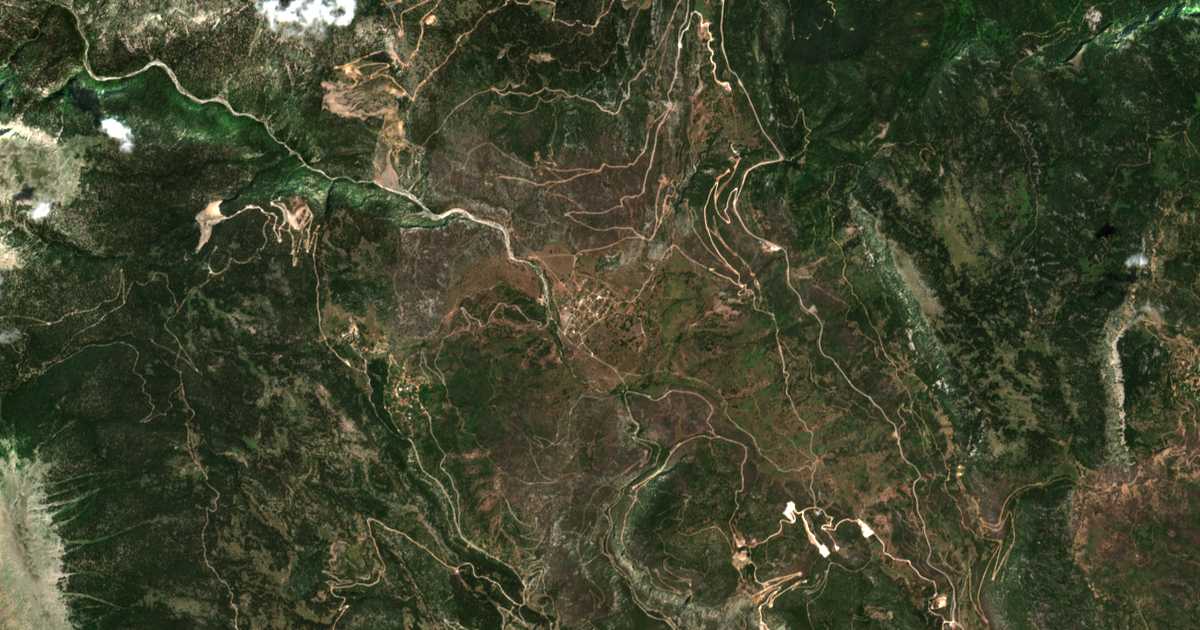Carte satellite de Víniani