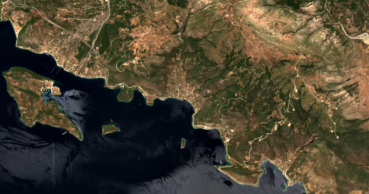 Carte satellite de Ágios Spyrídon