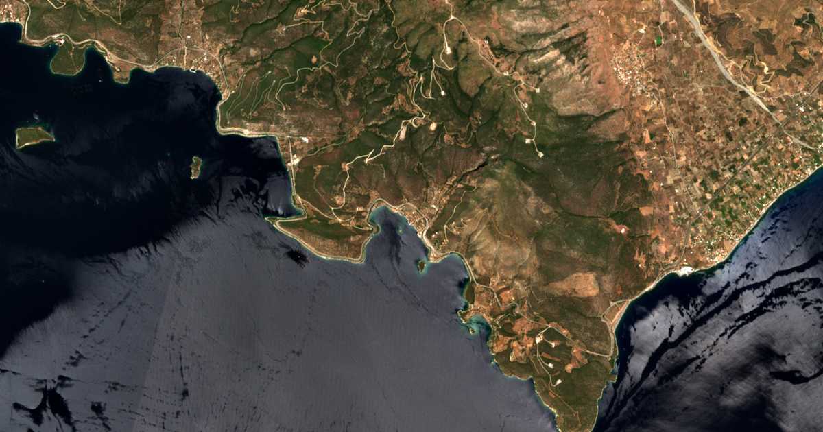 Carte satellite de Ágios Nikólaos