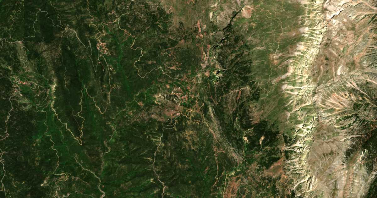 Carte satellite de Klíma