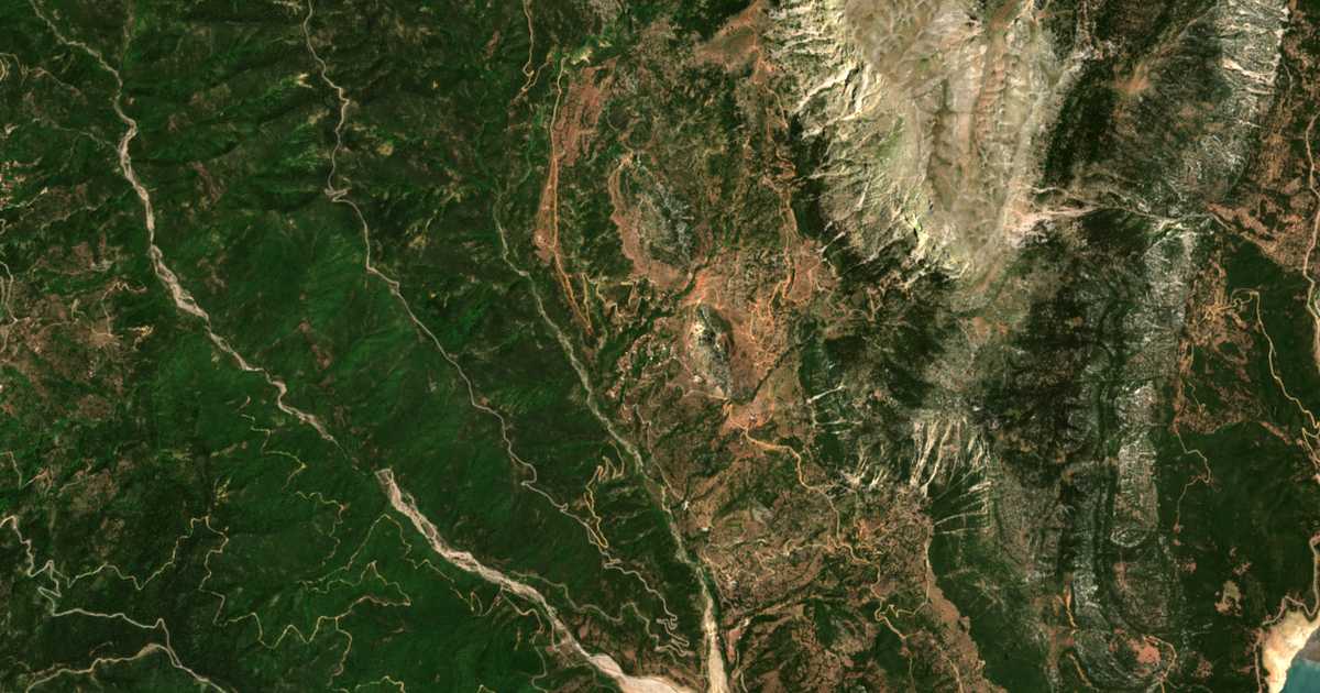 Carte satellite de Malámata
