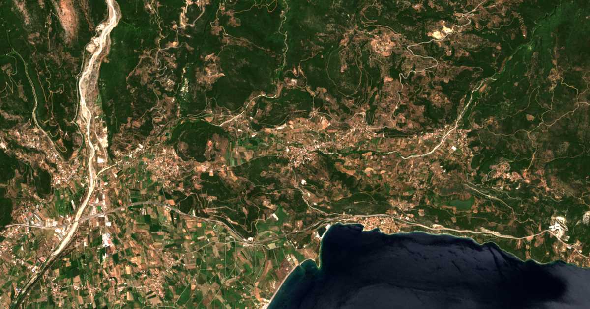 Carte satellite de Efpálio