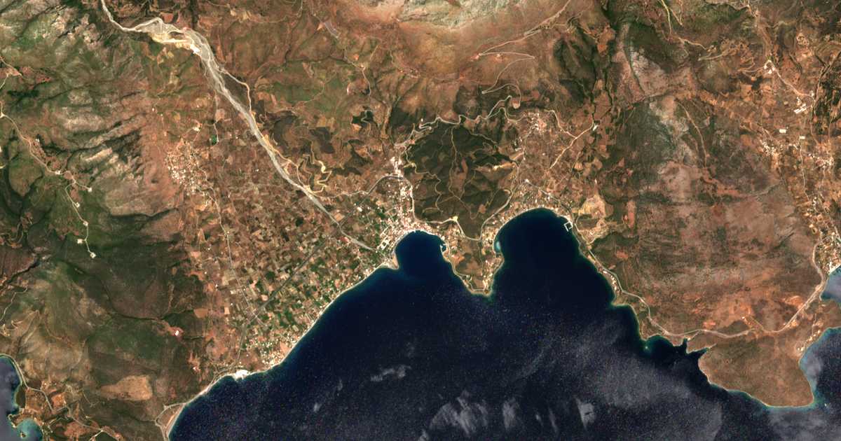 Carte satellite de Eratiní