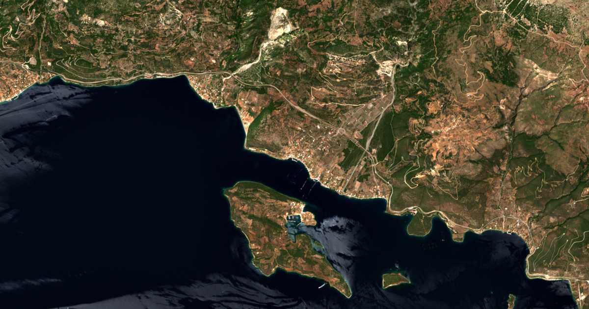 Carte satellite de Glyfáda