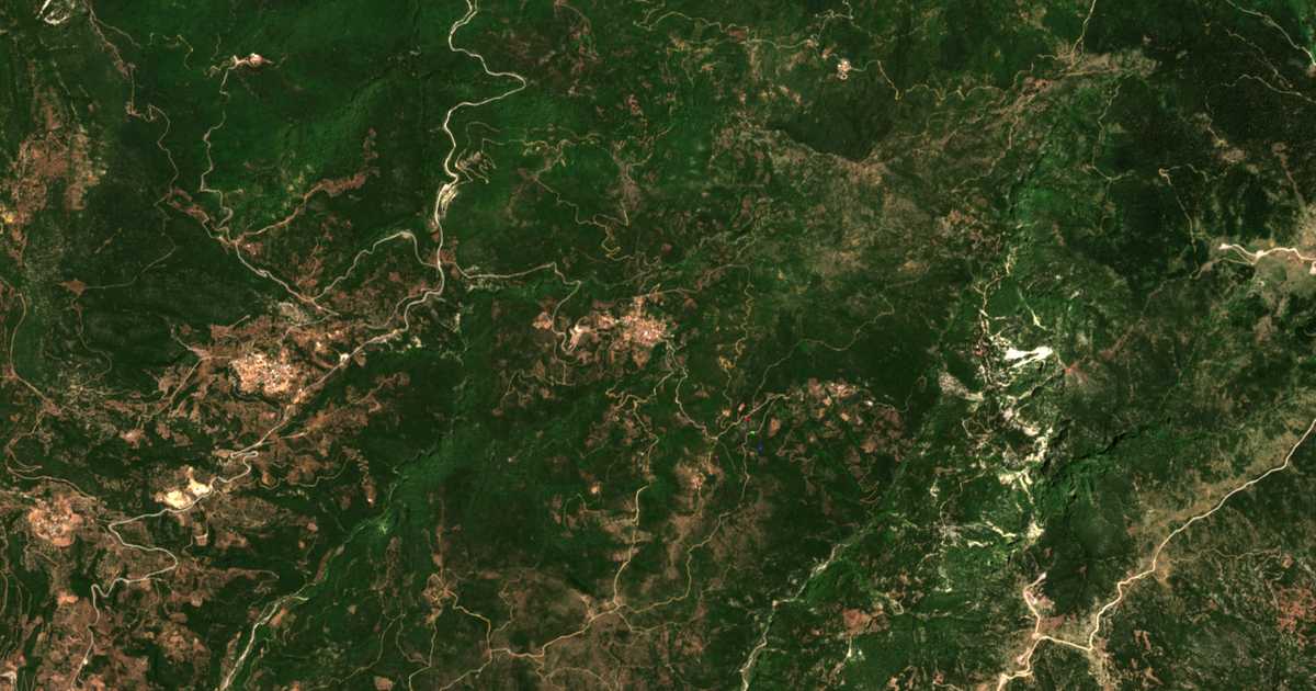 Carte satellite de Amygdaliá