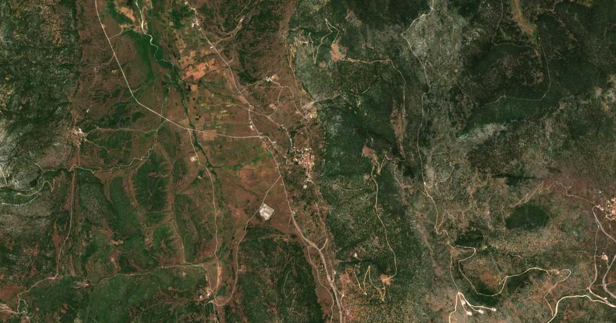 Carte satellite de Malandríno