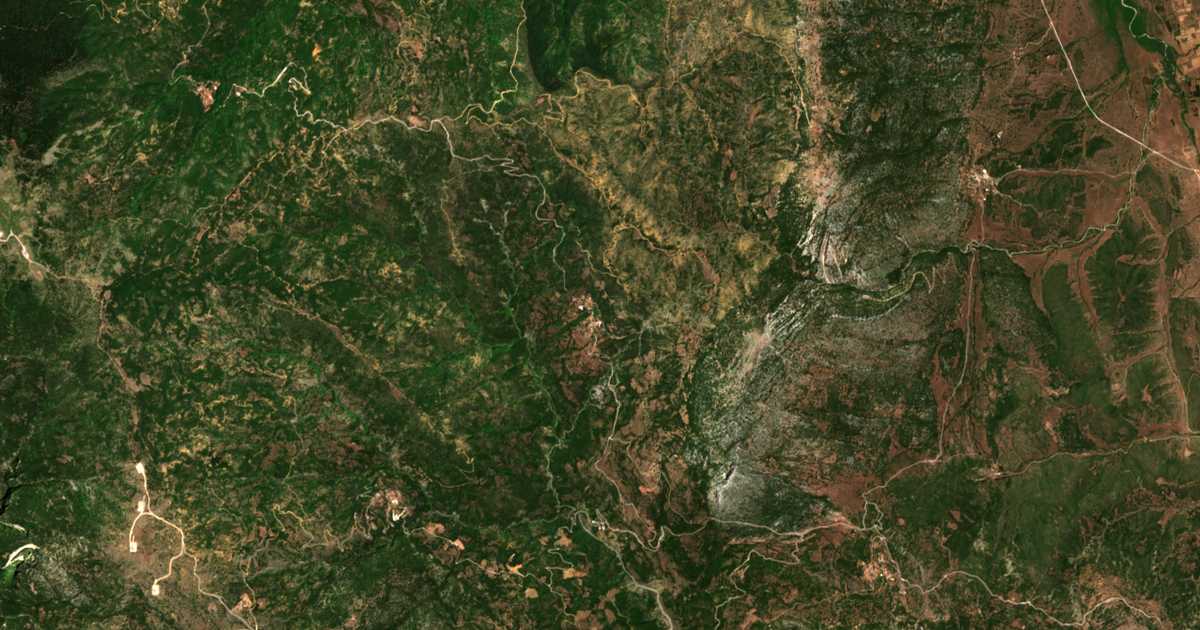 Carte satellite de Miliá
