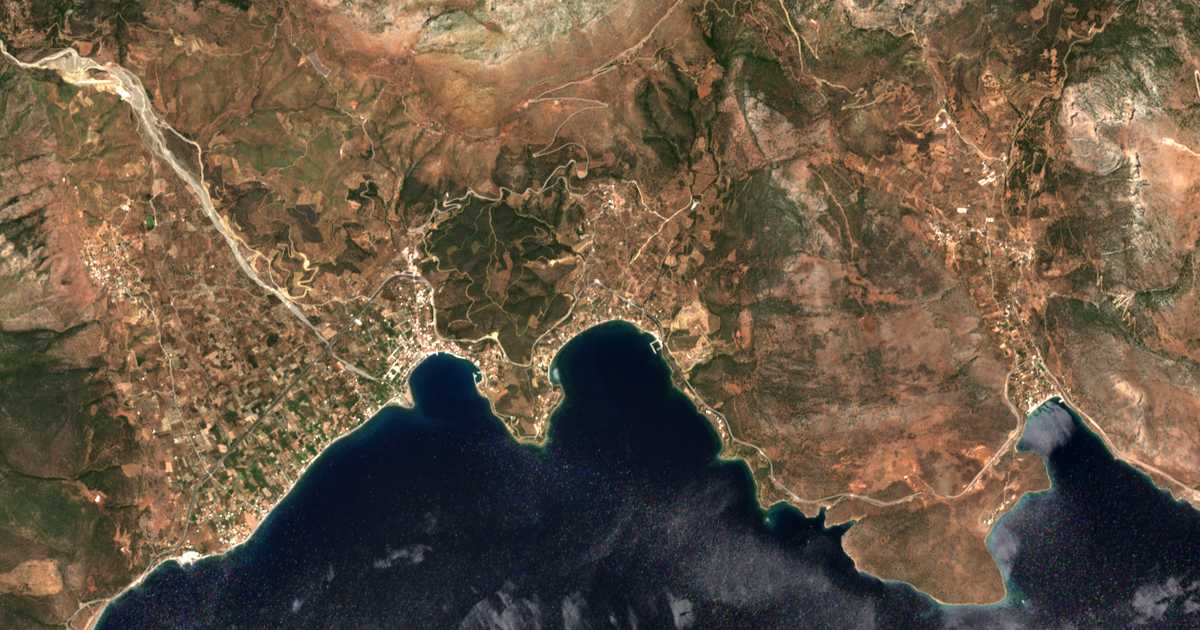 Carte satellite de Órmos Lemoniás