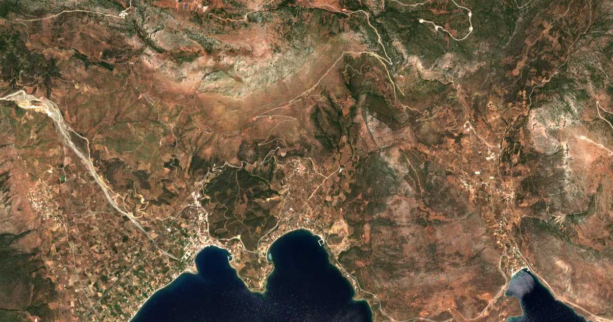 Carte satellite de Pánormos