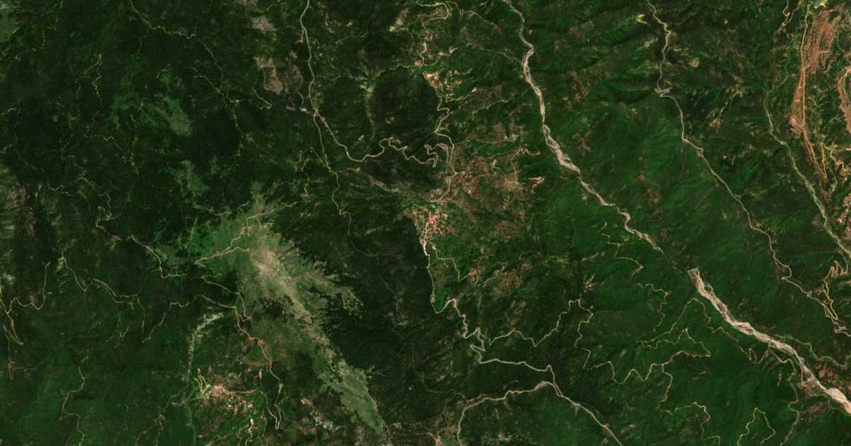 Carte satellite de Pentagií