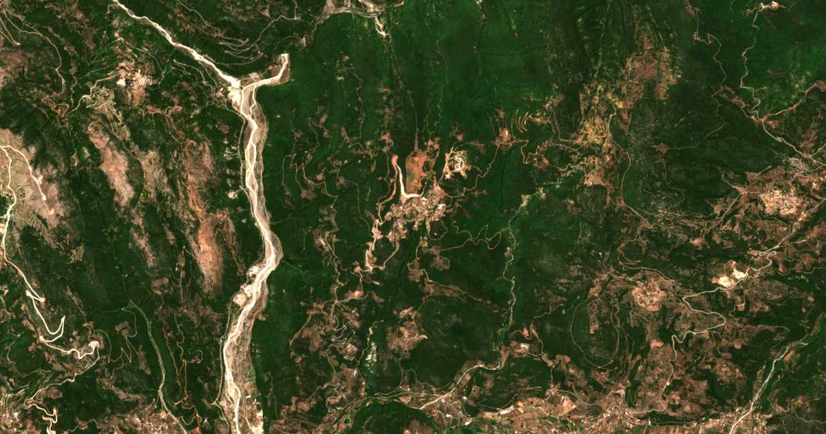 Carte satellite de Stília