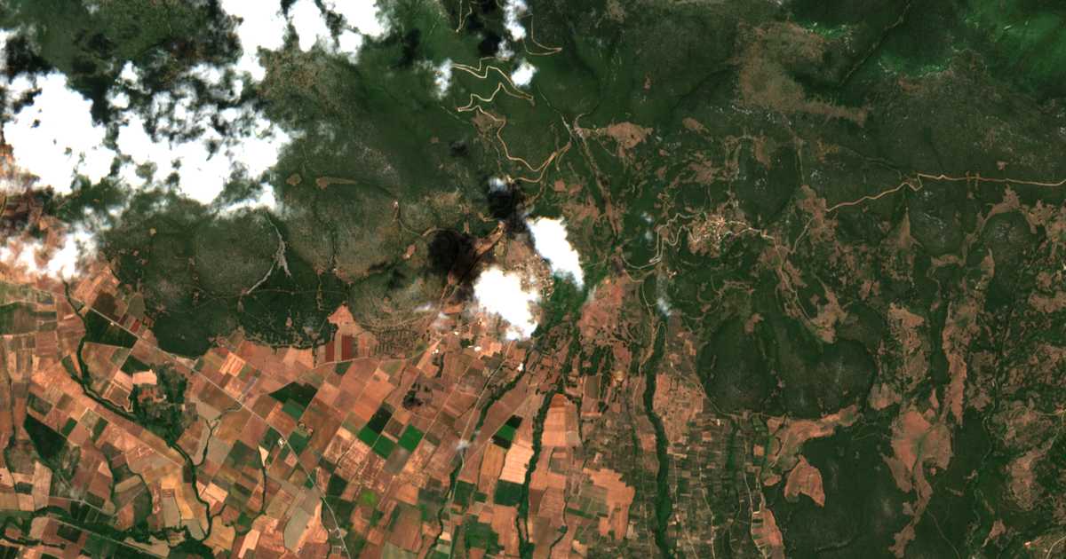 Carte satellite de Drymaía