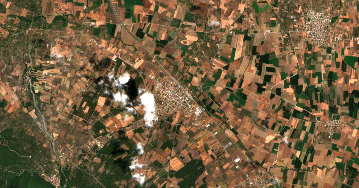 Carte satellite de Káto Tithoréa