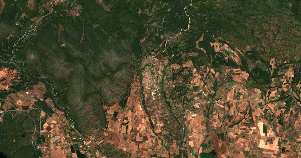 Carte satellite de Módion