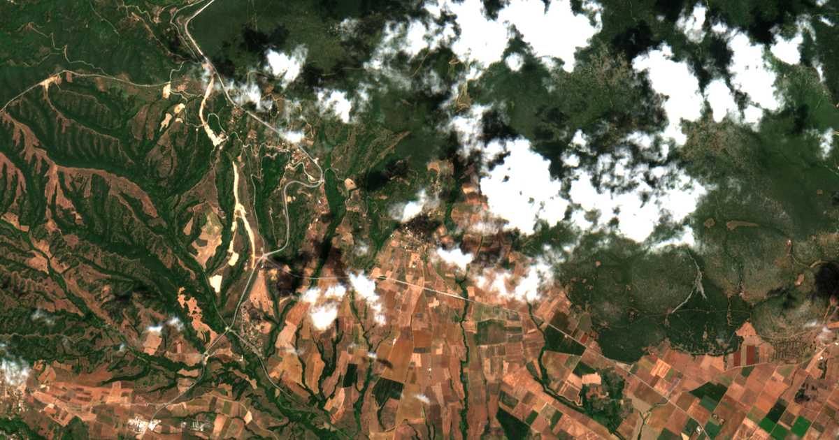 Carte satellite de Palaiochórion