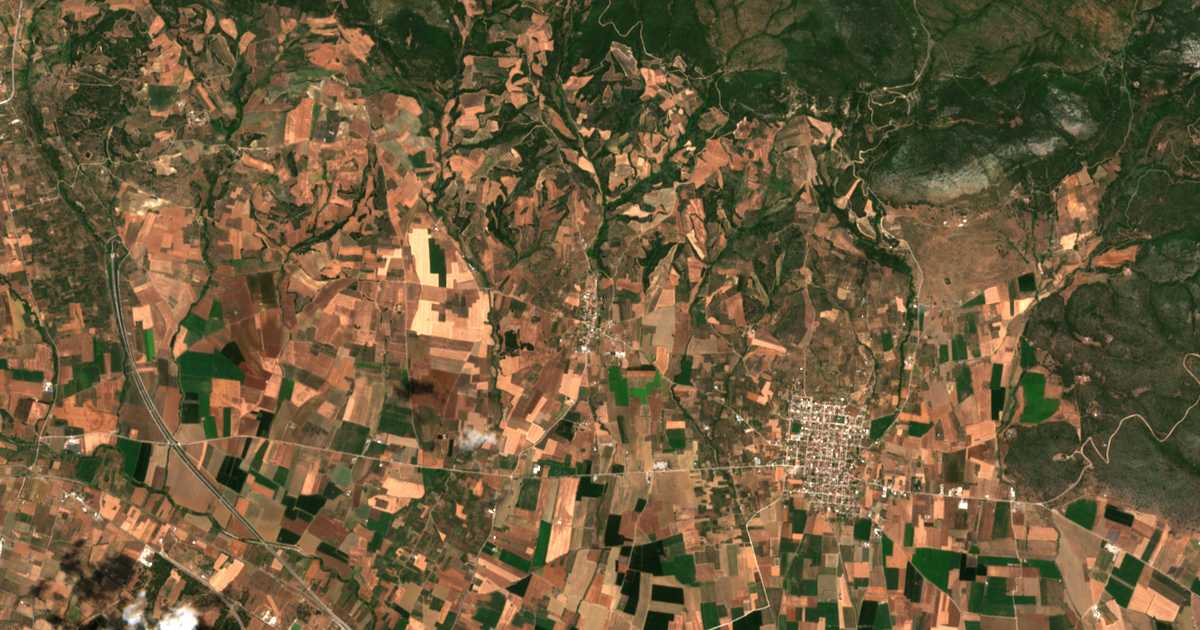 Carte satellite de Panagítsa