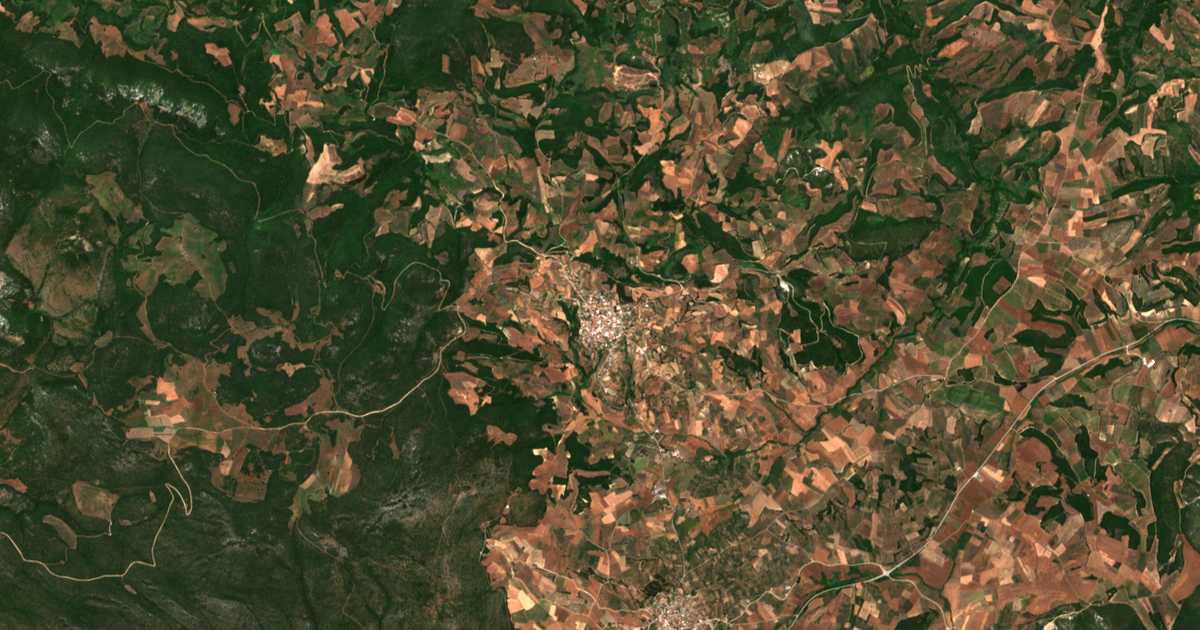 Carte satellite de Zéli