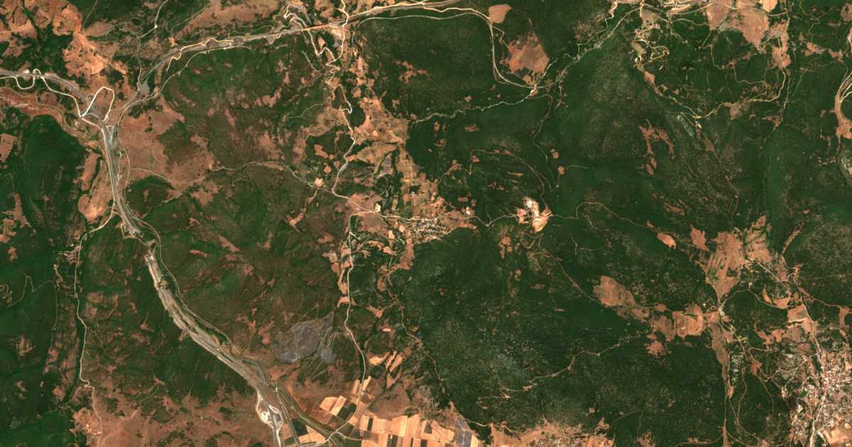 Carte satellite de Áno Agóriani
