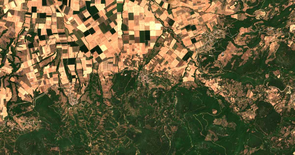 Carte satellite de Melitaía