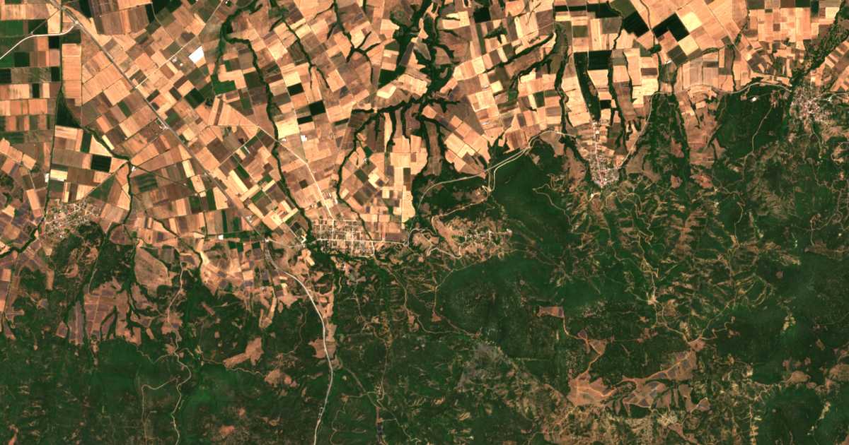 Carte satellite de Néos Palamás