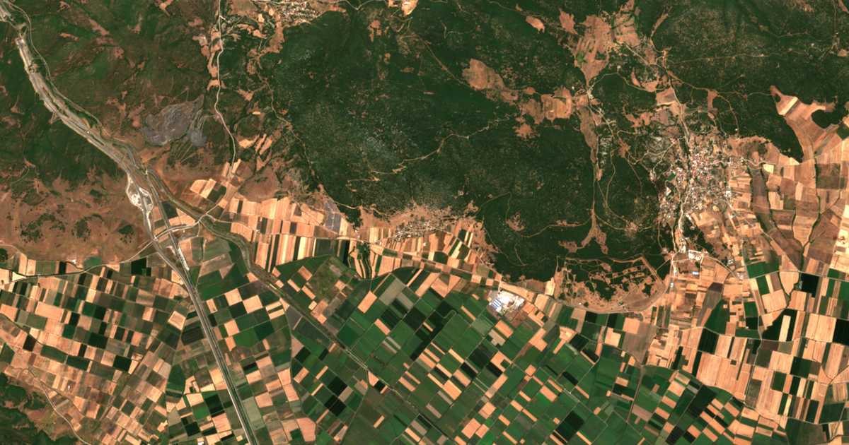 Carte satellite de Panagía